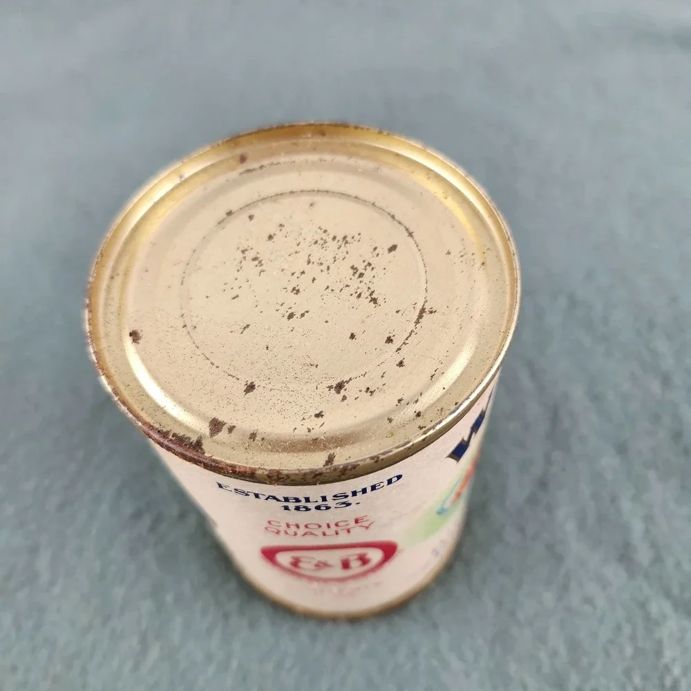 Vintage Winsom Empty Can Of Diced Carrots Label Edgett Burnham Newark New York
